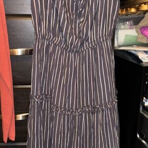 True craft Elegant Striped Black and White Dress